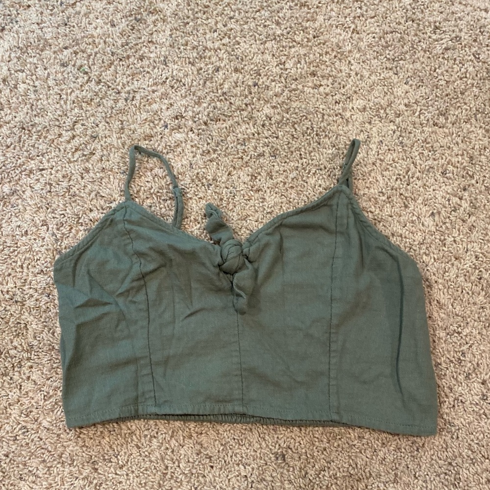 Aerie army green tank top